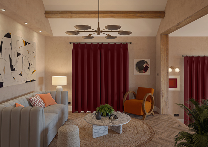 Kyoto Faux Silk, Holly - Made to Measure Curtains - Image 15